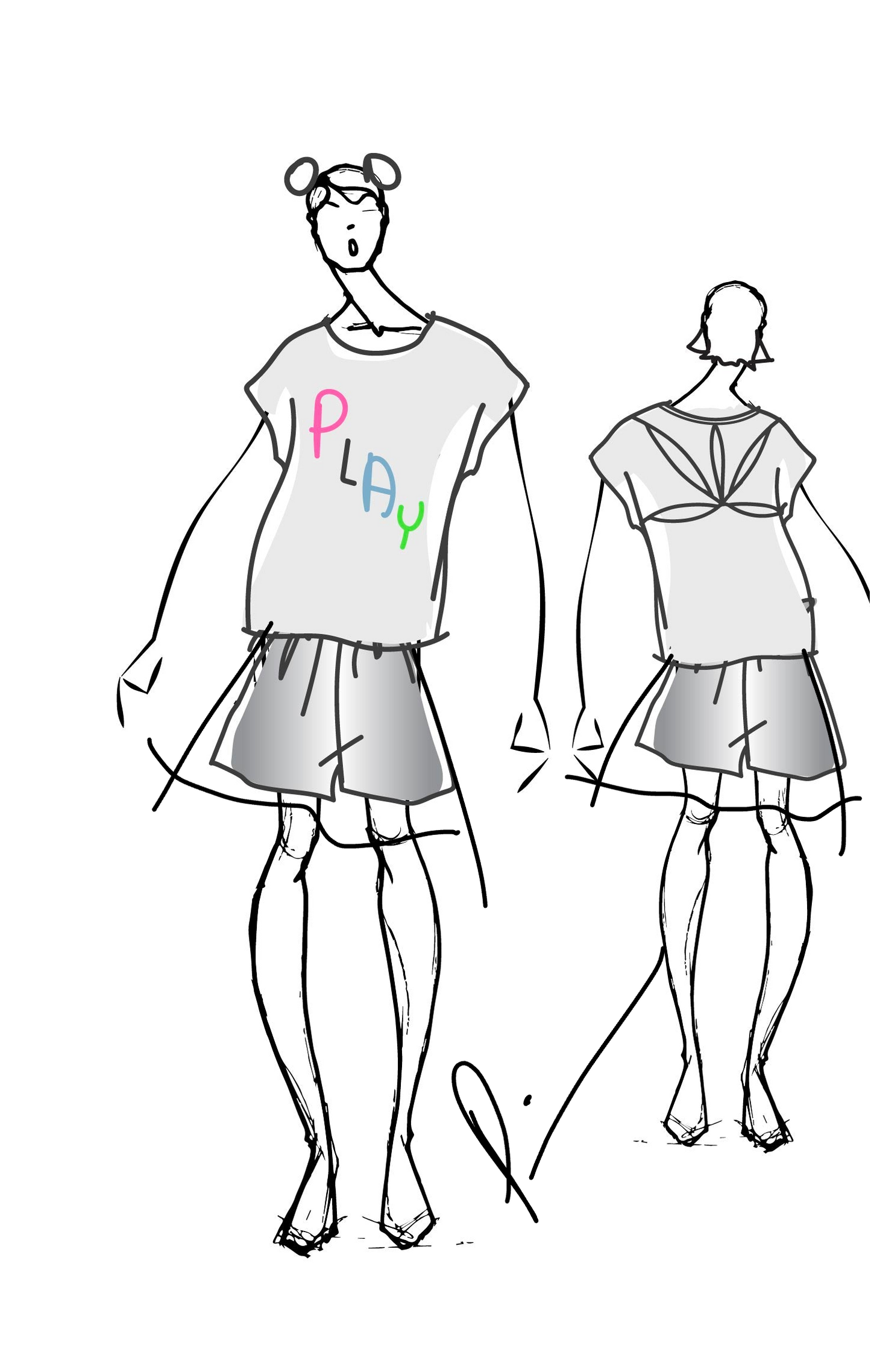 Playful Look5: Top & Skirt