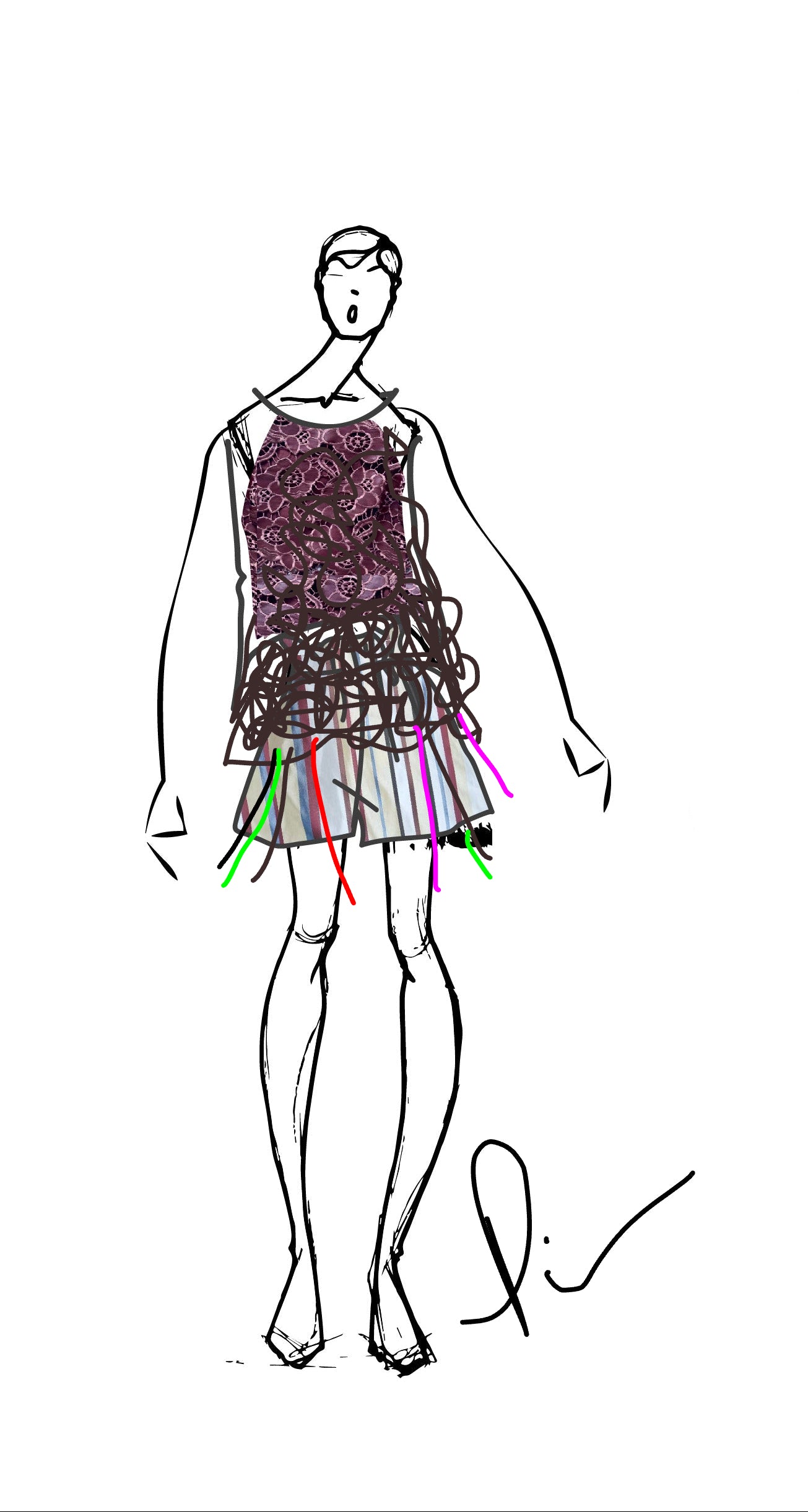 Roses & Ribbons: Look9 Top & Short