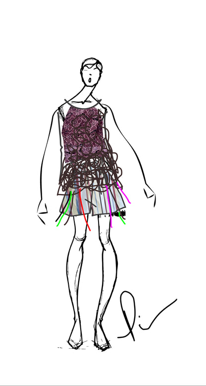 Roses & Ribbons: Look9 Top & Short