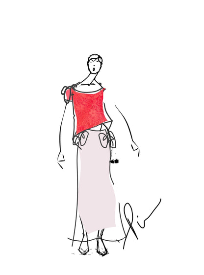 Bows: Look 12 Top & Skirt